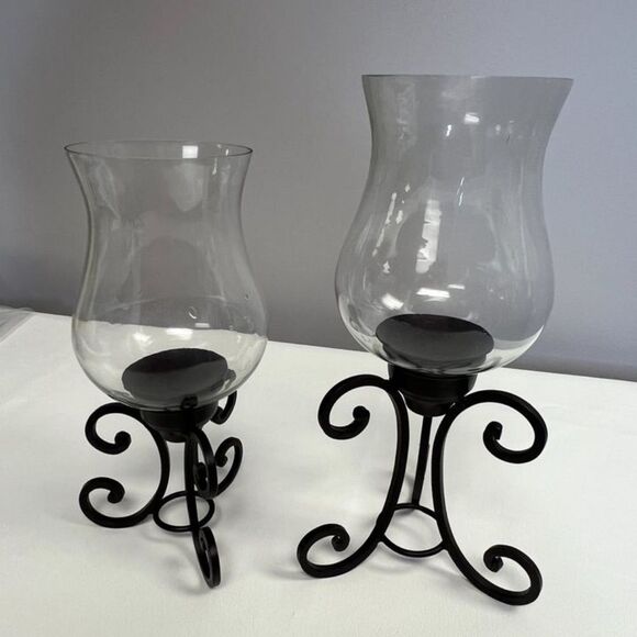 Pomeroy Canterbury Pillar Candle Holder - Set of 2 - Picture 1 of 5